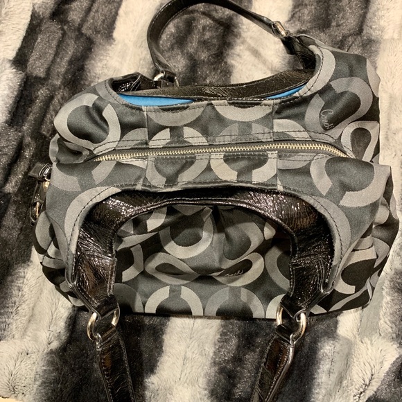 Coach Black Canvas Hobo Shoulder Bag - Picture 2 of 8